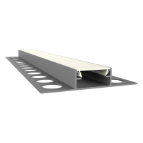 LED Aluminium Fliesenprofil F1 Mirach 2 Meter inkl. Abdeckung Opal/Klar