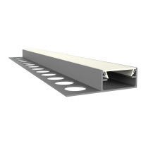 LED Aluminium Fliesenprofil F1H Alya 2 Meter inkl. Abdeckung Opal/Klar