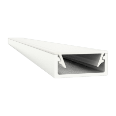 Led Aluminium Profil 2 Meter A1 Anser Weiß Pulverbeschichtigt mit Abdeckung Klar