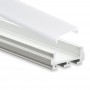 PL6 Nash Aluminium Profil f. LED Streifen 2m + Abdeckung Opal C1