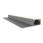 LED Aluminium Trockenbauprofil T3H Homam 2 Meter inkl. Abdeckung Opal
