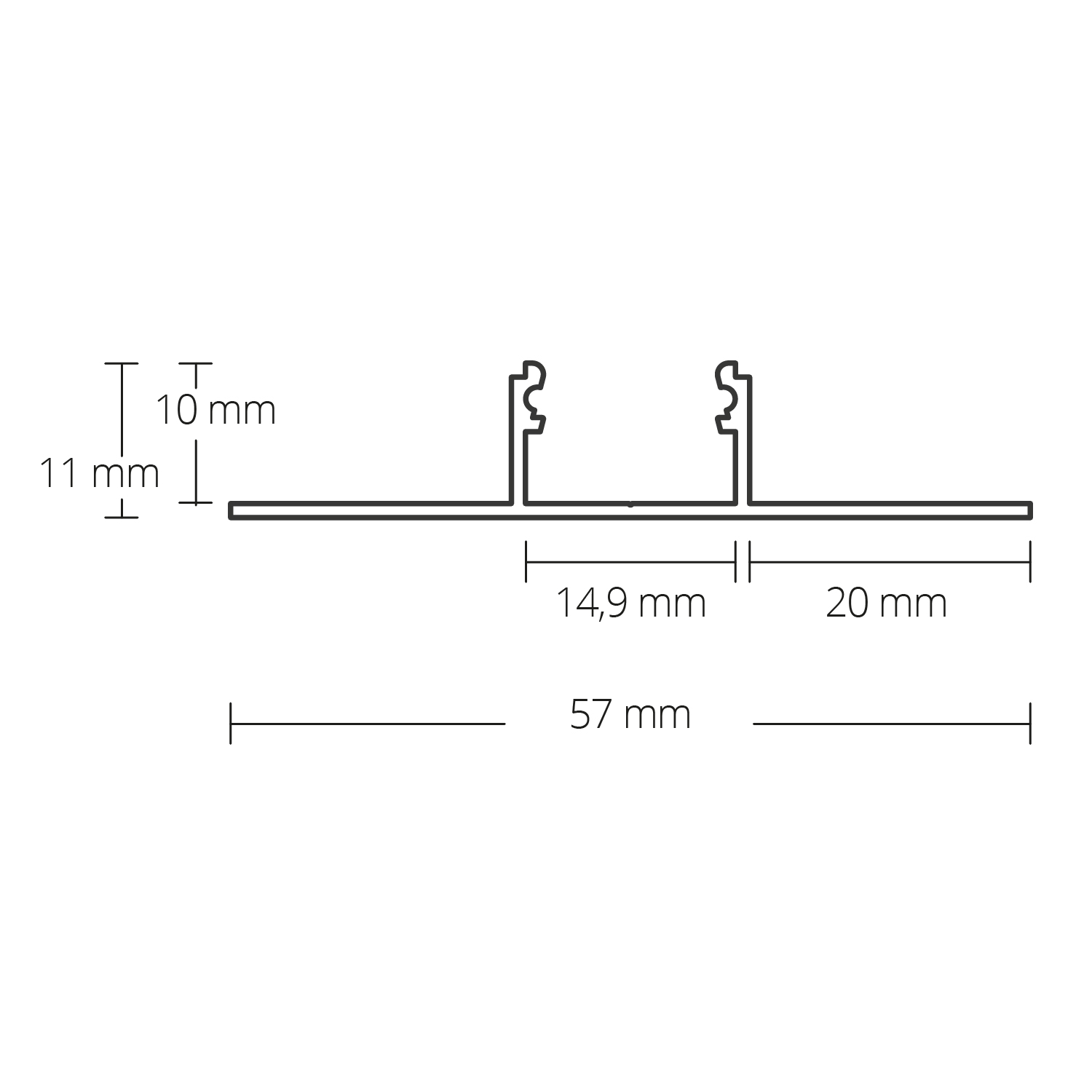 LED-Fliesenprofil