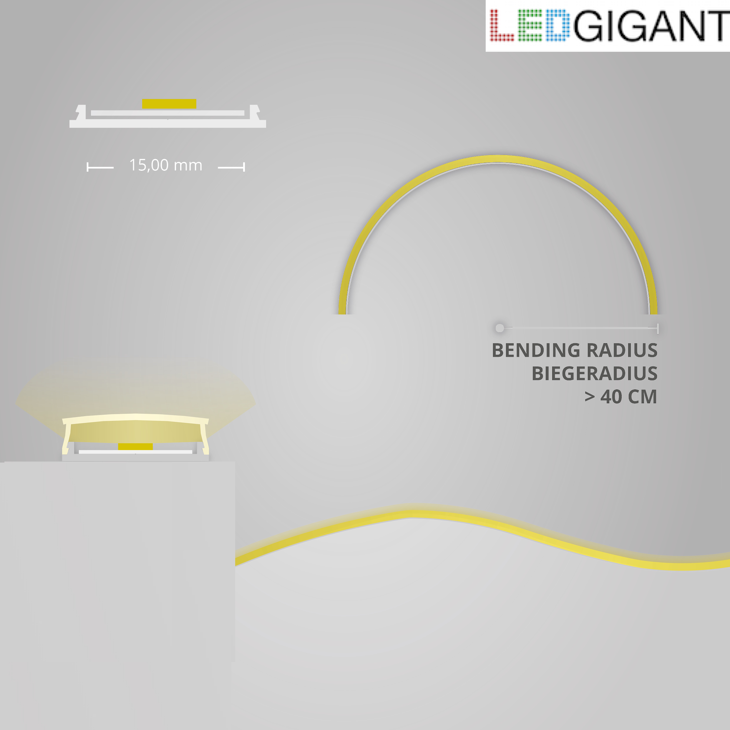LED-Profil biegbar